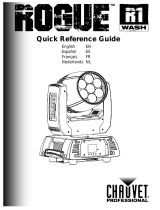 Chauvet Professional Rogue R1 Wash Reference guide