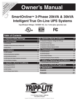 Tripp Lite SmartOnline 3-Phase 20kVA & 30kVA UPS Owner's manual