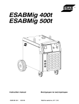 ESAB Mig 400t, Mig 500t User manual