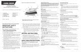 Black and Decker Appliances IR0175W User manual