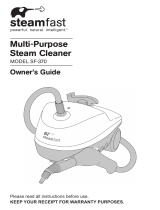 Sharper Image Deluxe Canister Steam Cleaner User manual