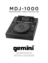 Gemini MDJ-1000 User manual
