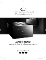 ELECTROCOMPANIET AW 600 NEMO Owner's manual