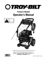 Simplicity OPERATOR'S MANUAL 3000@2.7 TROY-BILT PRESSURE WASHER MODEL- 020416-1, 020423-1 User manual