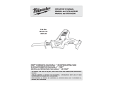 Milwaukee M18 HACKZALL 2625-20 User manual