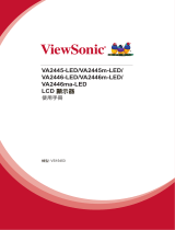 ViewSonic VA2446M-LED User guide