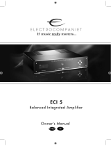 ELECTROCOMPANIET ECI 5 Owner's manual