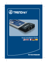 Trendnet TE100-PCBUSR Quick Installation Guide