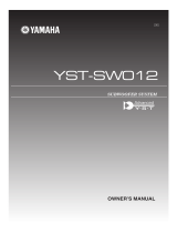Yamaha YST-SW012BL User manual