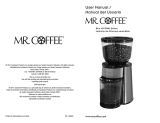 Mr. Coffee Burr Mill BMH Serie User manual