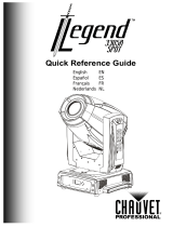 Chauvet Legend 330SR Spot Reference guide