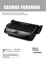 George Foreman GRP5842 Owner's manual