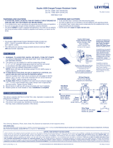 Leviton R06-T5632-0BB Operating instructions