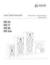 Adam GTC55Grand Theatre Components User manual