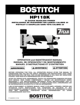 Bostitch HP118K User manual