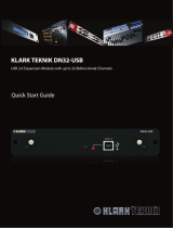 Klark Teknik DN32-USB Quick start guide