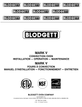 Blodgett MarkV Operating instructions