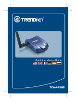 Trendnet TEW-445UB Quick Installation Guide