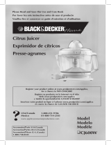Black and Decker Appliances CJ600W User guide