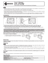 Eizo FP-2703W User manual