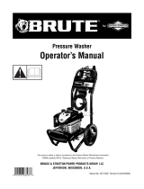 Simplicity OPERATOR'S MANUAL BRUTE 2500@2.0 PRESSURE WASHER MODEL- 020375-0 User manual