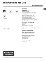 Hotpoint WMG 8237BS EU Owner's manual