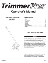 TrimmerPlus LE720 User manual