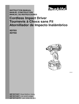 Makita XDT04CW User manual