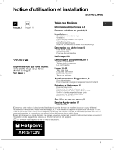 Hotpoint TCD G51 XB Owner's manual