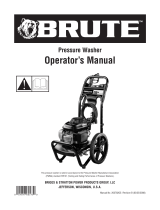 Simplicity OPERATOR'S MANUAL BRUTE 2500@2.0 PRESSURE WASHER MODEL- 020301-0,-1,-2,-3 User manual