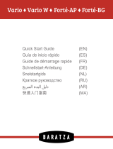 Baratza Forté AP Quick start guide