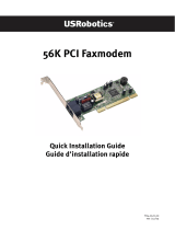 US Robotics 56K PCI FAXMODEM - QUICK  REV 1 Owner's manual