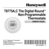 Honeywell T8775A,C Owner's manual