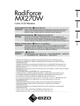 Eizo MX270W Owner's manual