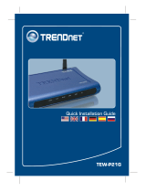 Trendnet TEW-P21G Quick Installation Guide