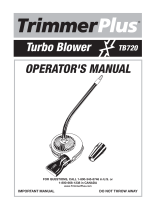 TrimmerPlus TB720 User manual