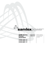 Samlexpower SAM-800-12 Owner's manual