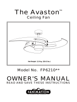 Fanimation Avaston FP6210 Owner's manual
