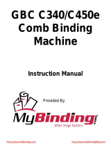 MyBinding GBC CombBind C340 C450e User manual