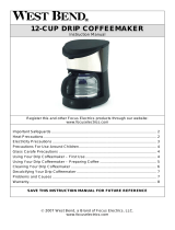 West Bend 12-CUP DRIP COFFEEMAKER User manual