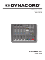 DYNACORD PowerMate 600 Owner's manual