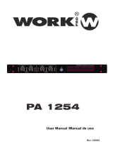Work-pro PA 1254 User manual