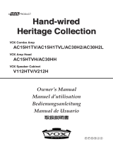 Vox AC15H1TVL Owner's manual