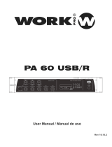 Work-pro PA 60 USB/R User manual