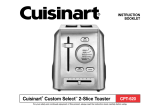 Cuisinart CPT-620 User manual