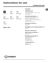 Indesit EWE 71083 W EU User guide