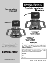 Porter Cable 22-7519-60 User manual