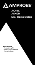 Amprobe AD40B & AC40C Mini Clamp Meters User manual