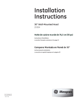 GE ZV30HSR2SS Installation guide