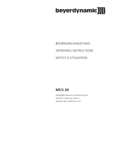 Beyerdynamic MCS 20 User manual